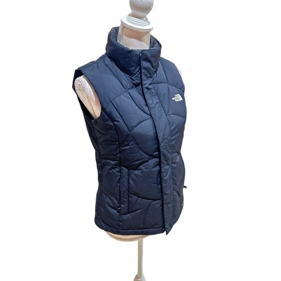 The North Face black zippered Quilted Vest interior pockets size small - Picture 4 of 14